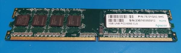 Photo for Apacer 1GB UNB PC2-5300 CL5
